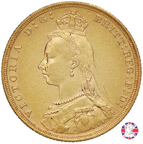 1 sovereign - tipo giubileo 1888 (Melbourne)