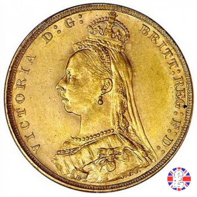 1 sovereign - tipo giubileo 1889 (Melbourne)