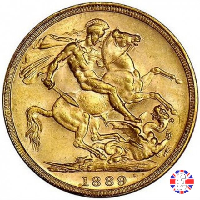 1 sovereign - tipo giubileo 1889 (Melbourne)