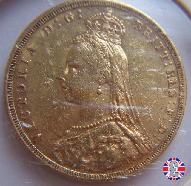 1 sovereign - tipo giubileo 1890 (Melbourne)