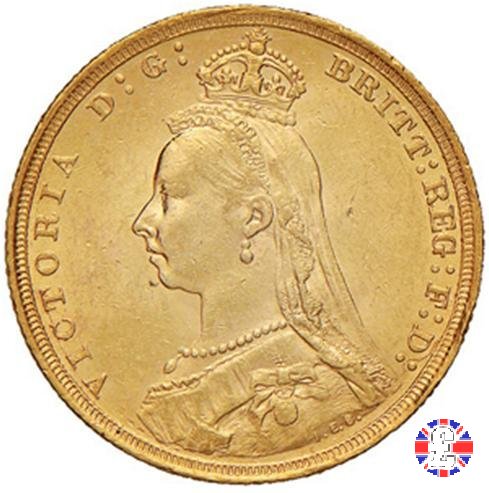 1 sovereign - tipo giubileo 1890 (Sydney)