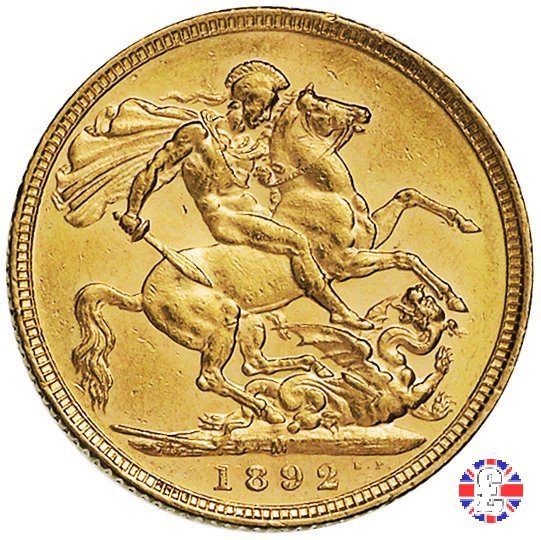 1 sovereign - tipo giubileo 1892 (Melbourne)