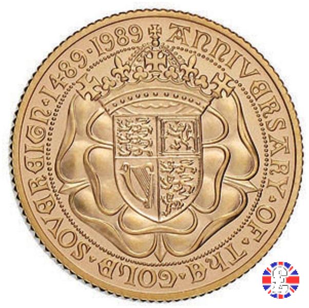 1 sovereign - tipo monarca in trono 1989 (Royal Mint, Llantrisant)