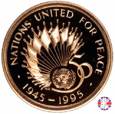 2 pounds - 1995 commemorativa ONU 1995 (Royal Mint, Llantrisant)