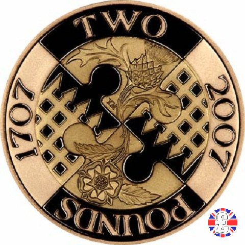 2 pounds - 2007 commemorativa unione del regno 2007 (Royal Mint, Llantrisant)