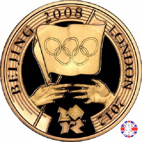 2 pounds - 2008 comm. cerimonia giochi olimpici 2008 (Royal Mint, Llantrisant)