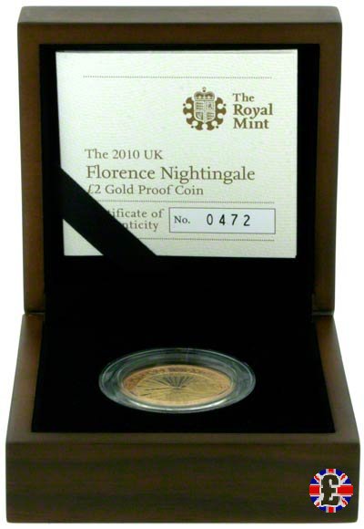 2 pounds - 2010 Florence Nightingale 2010 (Royal Mint, Llantrisant)