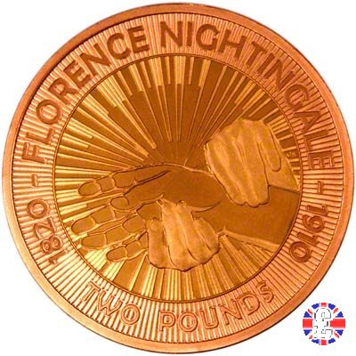 2 pounds - 2010 Florence Nightingale 2010 (Royal Mint, Llantrisant)