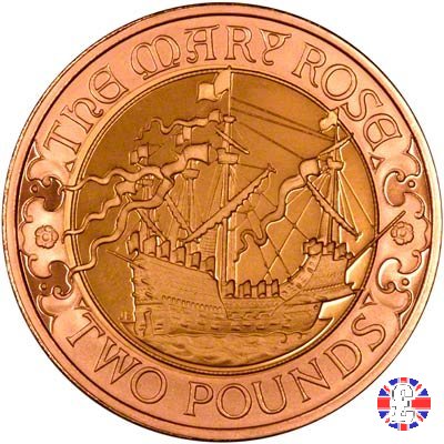 2 pounds -2011 500th anniversary warship Mary Rose 2011 (Royal Mint, Llantrisant)