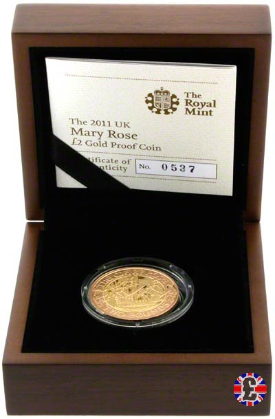 2 pounds -2011 500th anniversary warship Mary Rose 2011 (Royal Mint, Llantrisant)