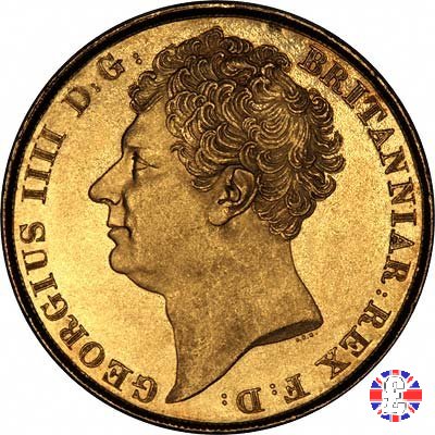 2 sovereigns - testa nuda e san giorgio 1823 (London)