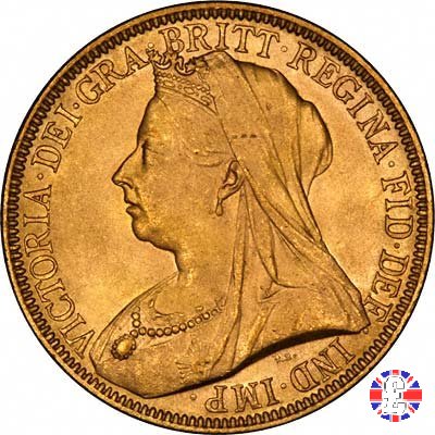 2 sovereigns - tipo anziana velata 1893 (London)