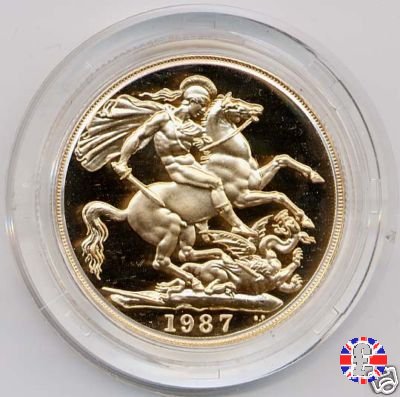 2 sovereigns - tipo coronata anziana 1987 (Royal Mint, Llantrisant)