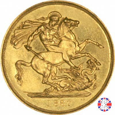 2 sovereigns - tipo giubileo 1887 (London)