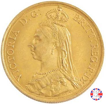 2 sovereigns - tipo giubileo 1887 (London)