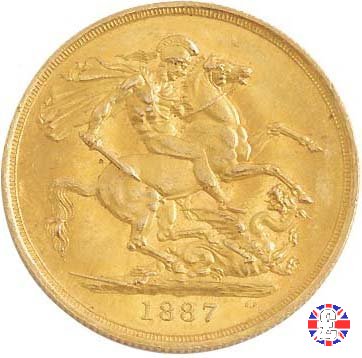 2 sovereigns - tipo giubileo 1887 (London)