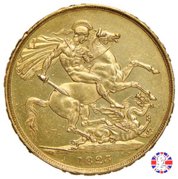 2 sovereigns - testa nuda e san giorgio 1823 (London)