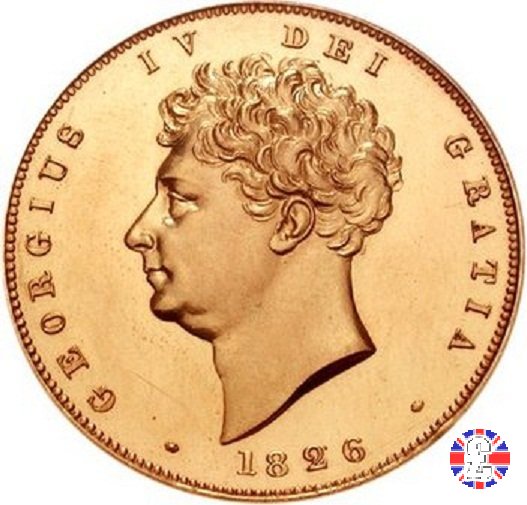 2 sovereigns - testa nuda e stemma coronato 1826 (London)