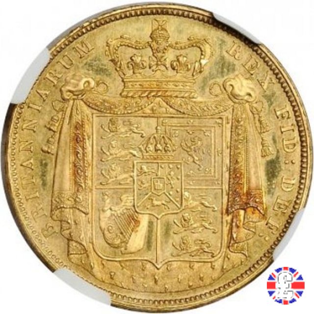 2 sovereigns - testa nuda e stemma coronato 1826 (London)