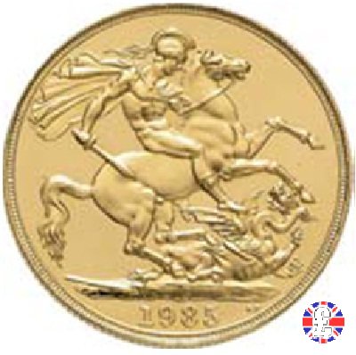 2 sovereigns - tipo coronata anziana 1985 (Royal Mint, Llantrisant)