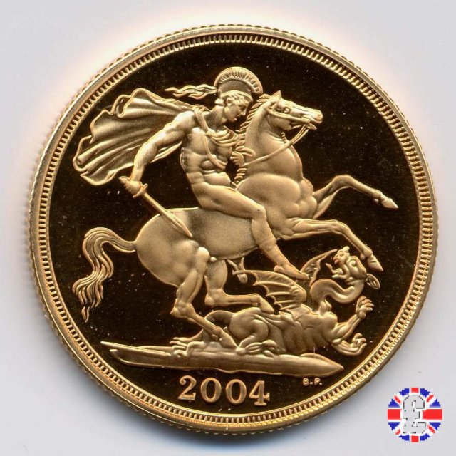 2 sovereigns - tipo diadema anziana 2004 (Royal Mint, Llantrisant)