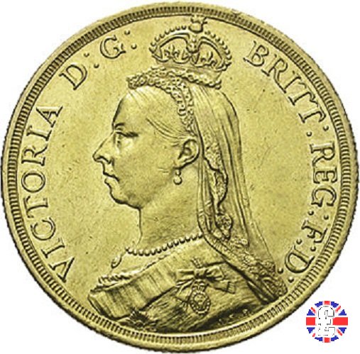 2 sovereigns - tipo giubileo 1887 (London)