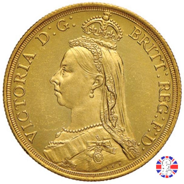 2 sovereigns - tipo giubileo 1887 (London)