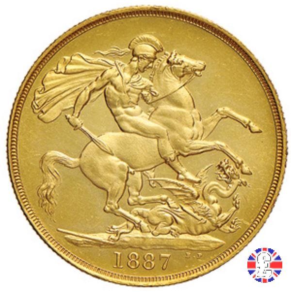 2 sovereigns - tipo giubileo 1887 (London)