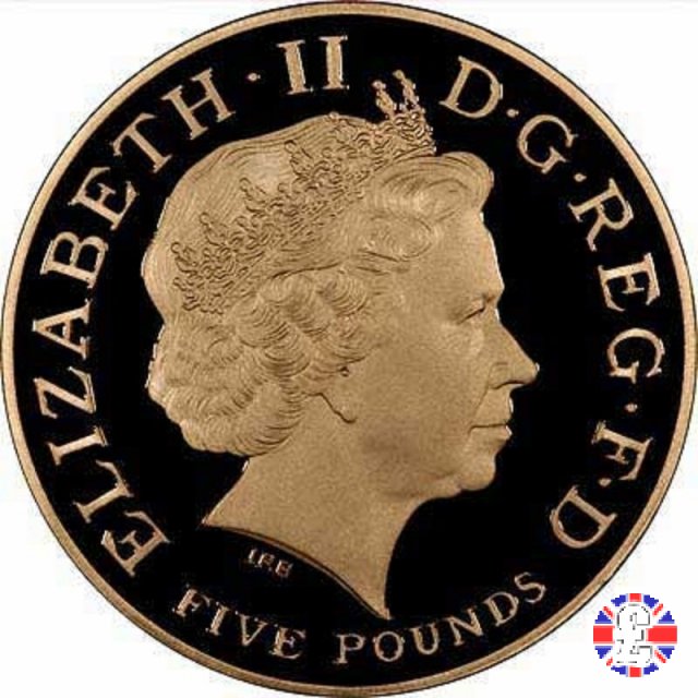 5 pounds - 450th anniv. Queen Elizabeth I - 2008 2008 (Royal Mint, Llantrisant)