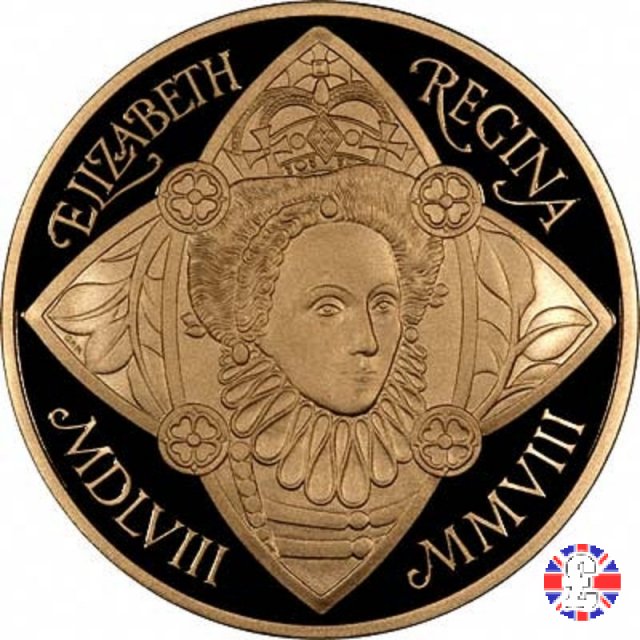 5 pounds - 450th anniv. Queen Elizabeth I - 2008 2008 (Royal Mint, Llantrisant)