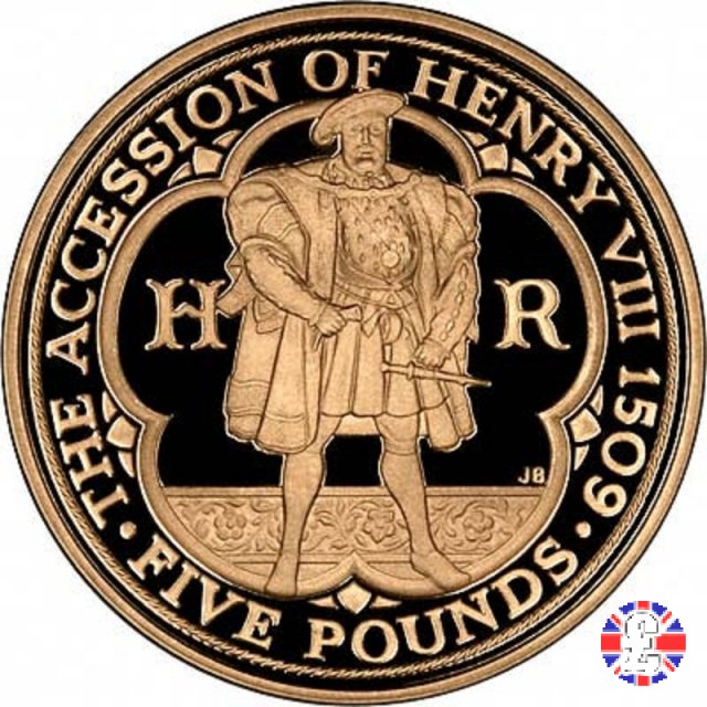 5 pounds - 500th anniv. of King Henry VIII - 2009 2009 (Royal Mint, Llantrisant)