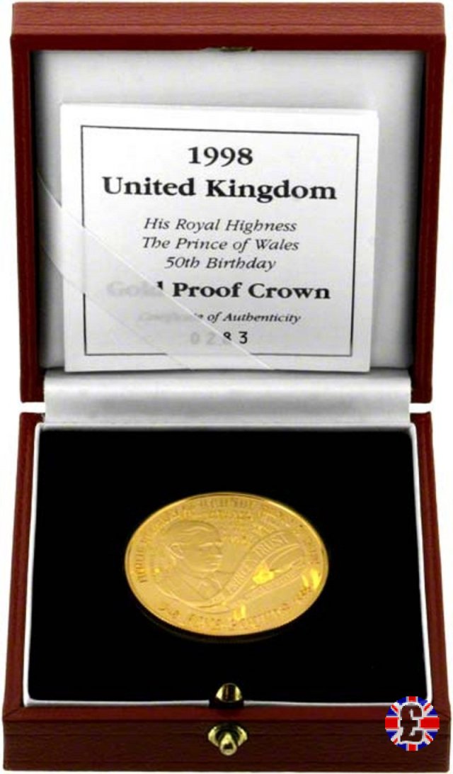 5 pounds - 50th birth Prince Charles - 1998 1998 (Royal Mint, Llantrisant)