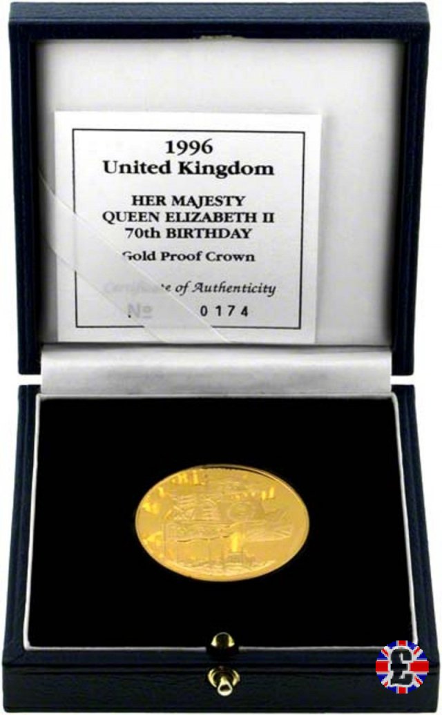 5 pounds - 70th birth of Queen Elizabeth II - 1996 1996 (Royal Mint, Llantrisant)