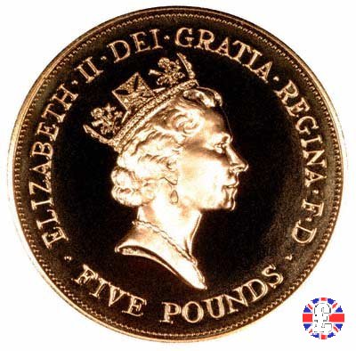 5 pounds - 90th birthday of Queen Mother - 1990 1990 (Royal Mint, Llantrisant)