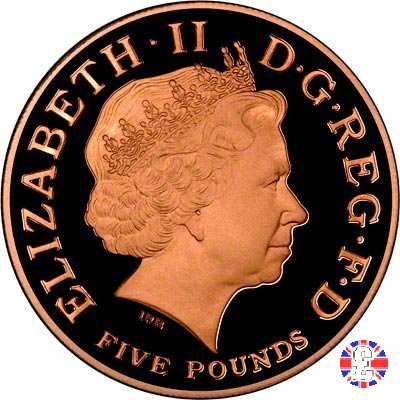 5 pounds - London olympic countdown-1 2011 2011 (Royal Mint, Llantrisant)