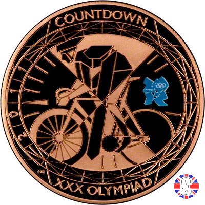 5 pounds - London olympic countdown-1 2011 2011 (Royal Mint, Llantrisant)