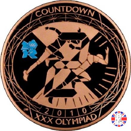 5 pounds - London olympic countdown-2 2010 2010 (Royal Mint, Llantrisant)