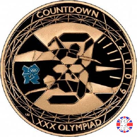 5 pounds - London olympic countdown-3 2009 2009 (Royal Mint, Llantrisant)