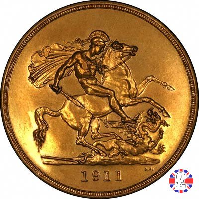 5 sovereigns 1911 (London)