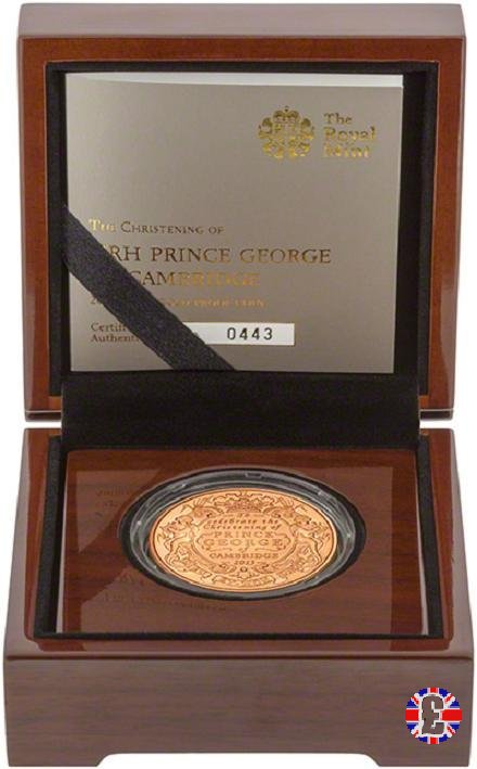 5 pounds - battesimo George - 2013 2013 (Royal Mint, Llantrisant)