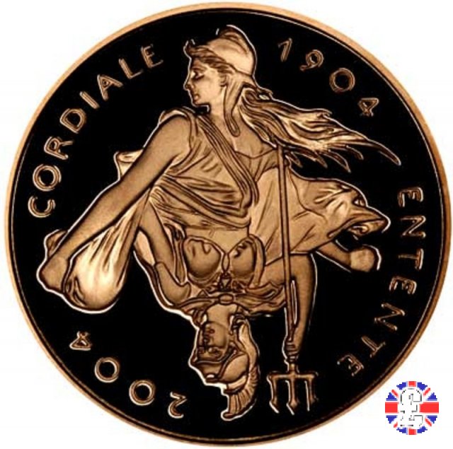 5 pounds - centenary Entente Cordiale - 2004 2004 (Royal Mint, Llantrisant)