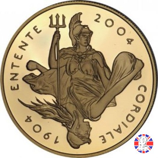 5 pounds - centenary Entente Cordiale - 2004 2004 (Royal Mint, Llantrisant)