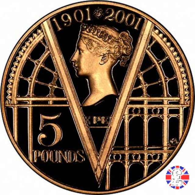 5 pounds - centenary death of Queen Victoria -2001 2001 (Royal Mint, Llantrisant)