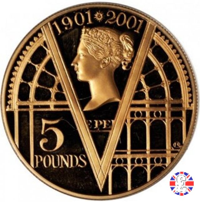 5 pounds - centenary death of Queen Victoria -2001 2001 (Royal Mint, Llantrisant)