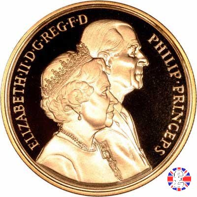 5 pounds - golden wedding anniversary - 1997 1997 (Royal Mint, Llantrisant)