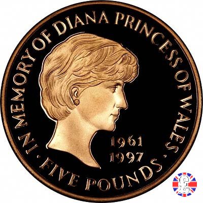 5 pounds - memorial of Princess Diana - 1999 1999 (Royal Mint, Llantrisant)