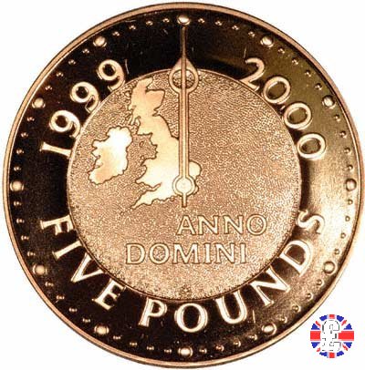 5 pounds - millennium crown - 1999 2000 1999 (Royal Mint, Llantrisant)