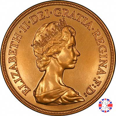5 sovereigns - tipo coronata giovane 1984 (Royal Mint, Llantrisant)