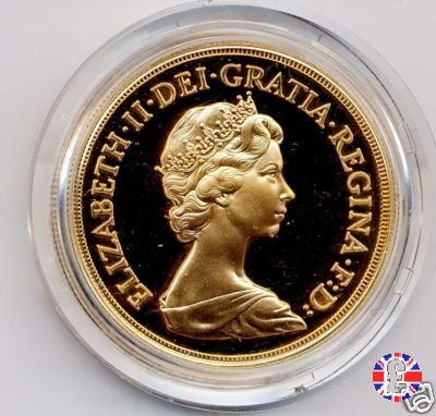 5 sovereigns - tipo coronata giovane 1984 (Royal Mint, Llantrisant)