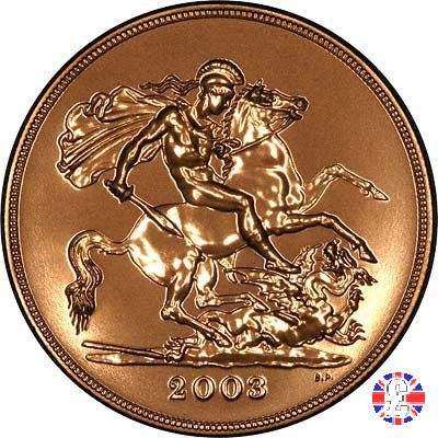 5 sovereigns - tipo didema anziana 2003 (Royal Mint, Llantrisant)